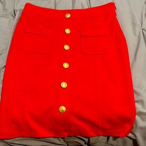 Red skirt